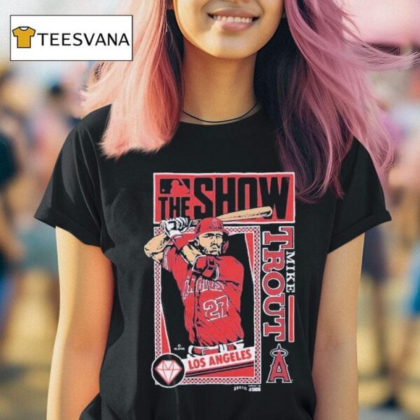 Mike Trout Mlb The Show Los Angeles Angels T Shirt