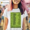 Minus The Bear Menos El One Th Anniversary Tour Dates T Shirt