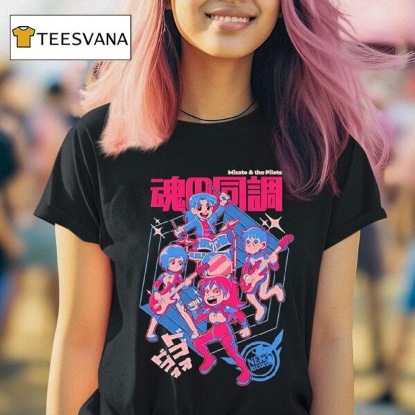Misato And The Pilots Neon Genesis Evangelion T Shirt