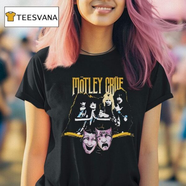 Motley Crue Theatre Of Pain Album Th Anniversary Books Mask T Shirt