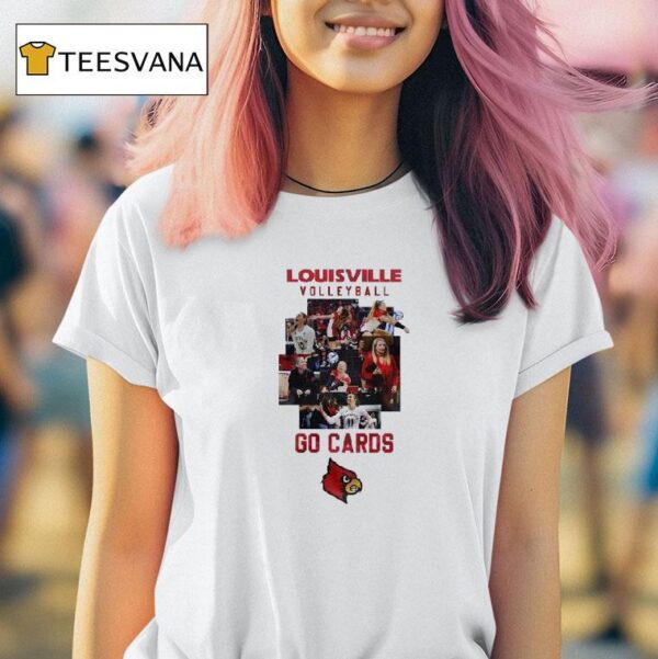 Ncaa Division I Women Louisville Volleyball Co Cards T Shirt
