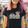 New York Knicks City Skyline All Names Of Legends T Shirt