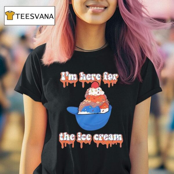 New York Mets I M Here For The Ice Cream T Shirt