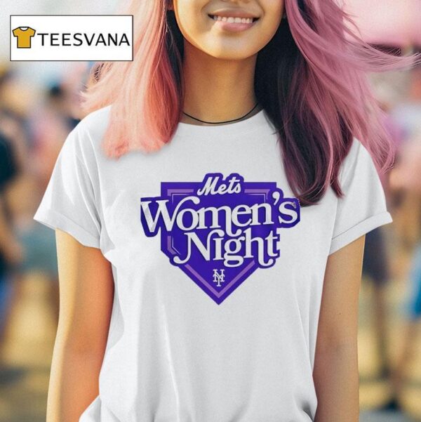 New York Mets Women S Night Logo T Shirt