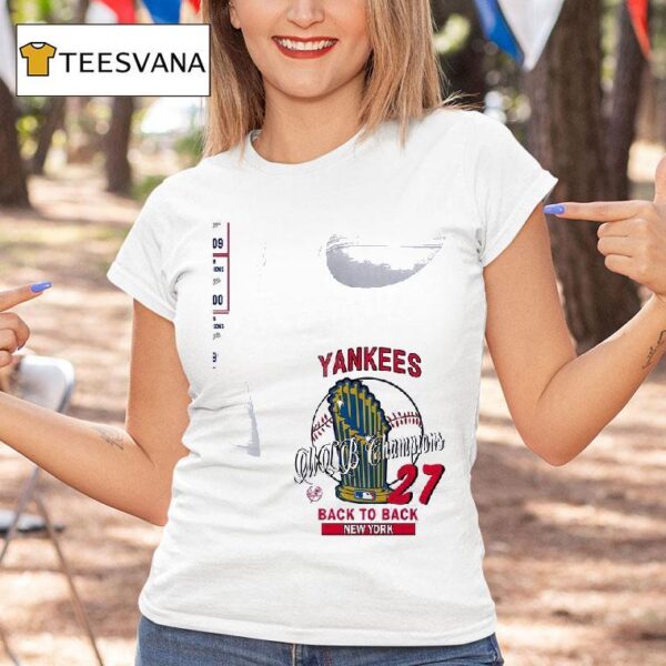 New York Yankees Mlb Champions Hardwood Classics Champions Vintage T Shirt