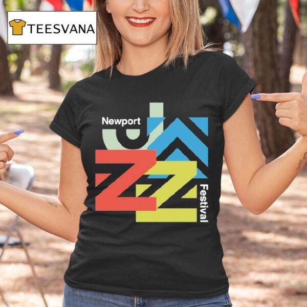 Newport Jazz Festival Letterforms T Shirt