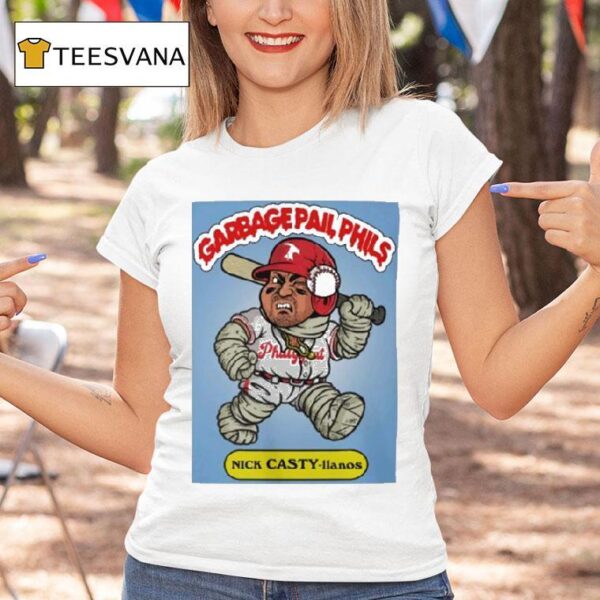Nick Castellanos Nick Casty Ilanos Garbage Pail Phils T Shirt