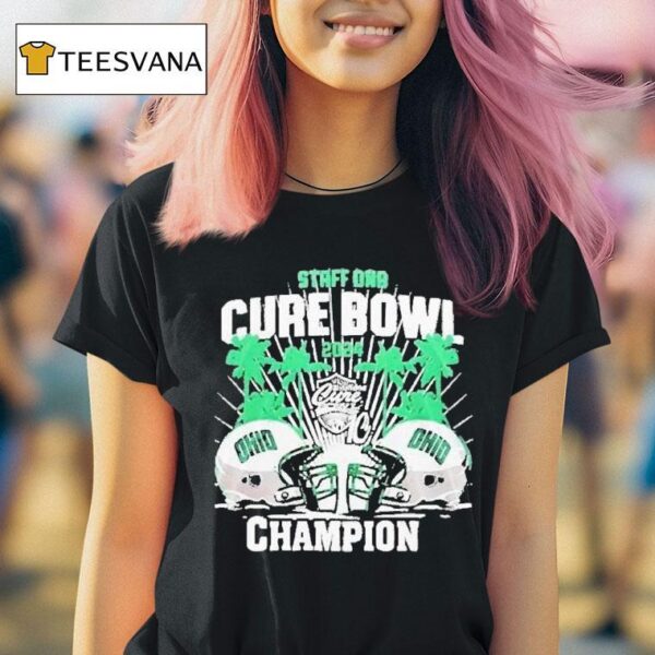 Ohio Bobcats Staffdna Cure Bowl Champions T Shirt
