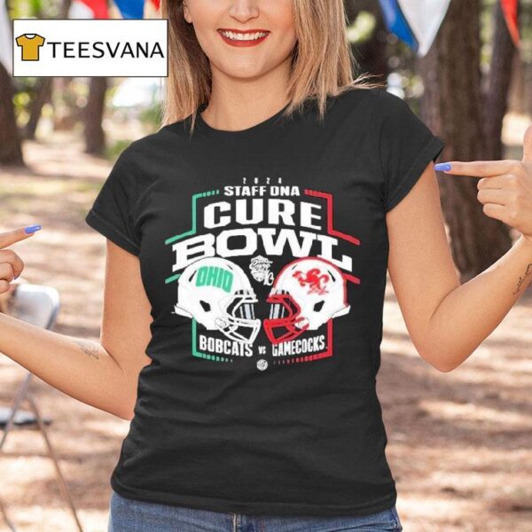 Ohio Bobcats Vs Jacksonville State Gamecocks Cure Bowl Champions T Shirt