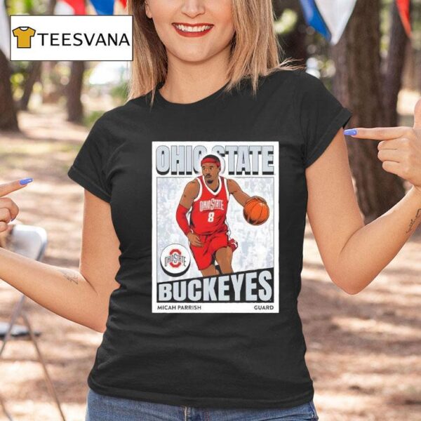 Ohio State Buckeyes Men S Basketball Micah Parrish Ico T Shirt