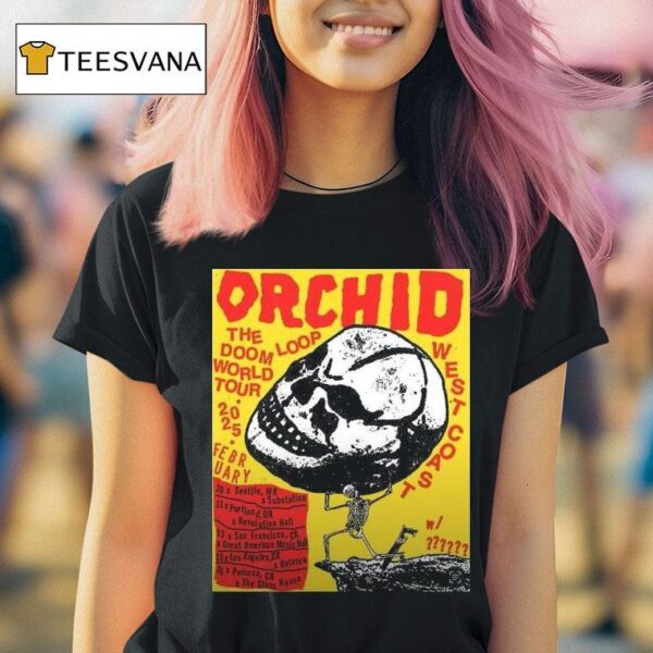 Orchid February The Doom World Tour T Shirt