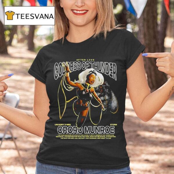 Ororo Munroe Goddess Of Thunder T Shirt