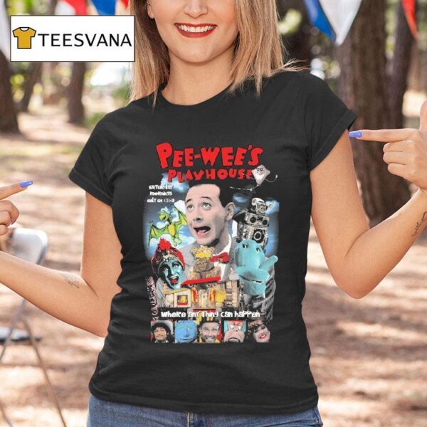 Pee Wee S Playhouse Where Anything Can Happen Saturday Mornings Only On Cbso Miss Yvonne T Shirt