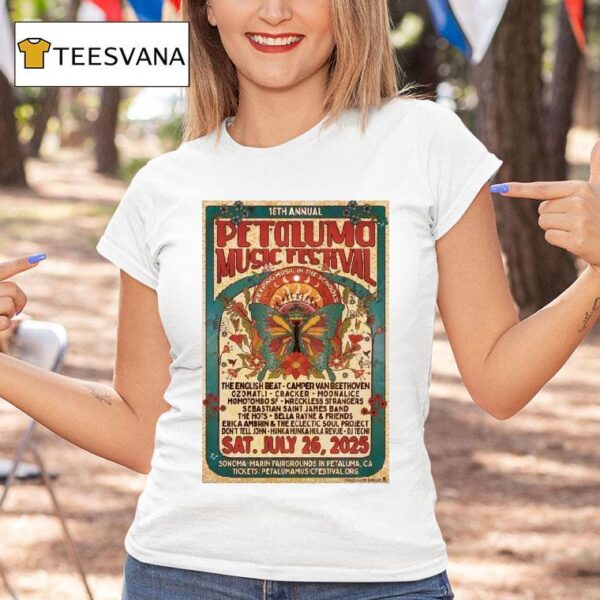 Petaluma Music Festival Petaluma Th Annual Ca Shows T Shirt