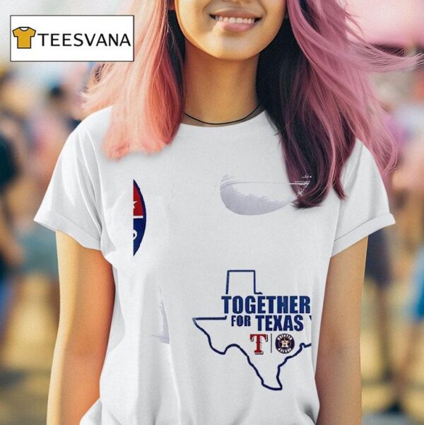 Pray For Texas Rangers Houston Texas Logo Map T Shirt