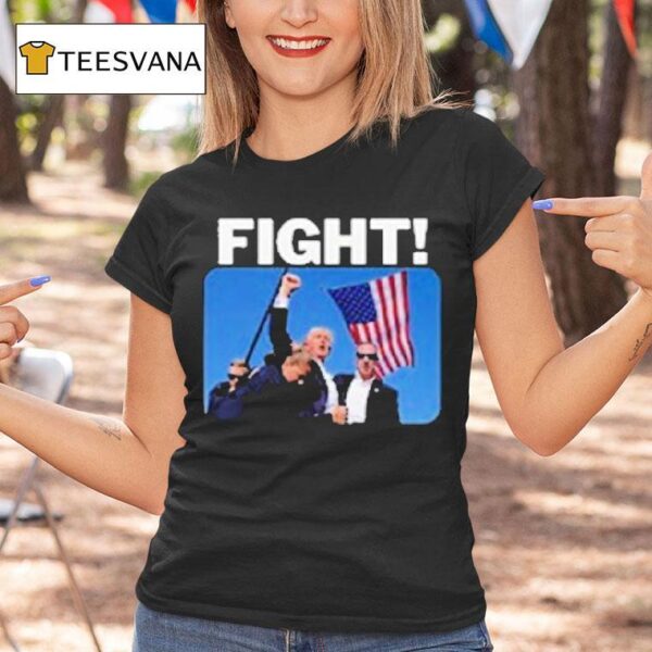 President Trump Fight St Anniversary Shooting T Shirt