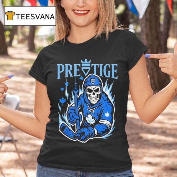 Pretige Skeleton Toronto Maple Leafs T Shirt