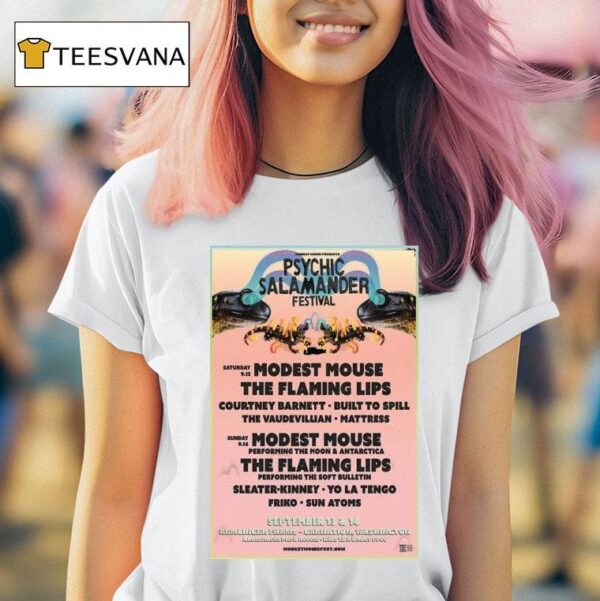 Psychic Salamander Festival Modest Mouse September T Shirt