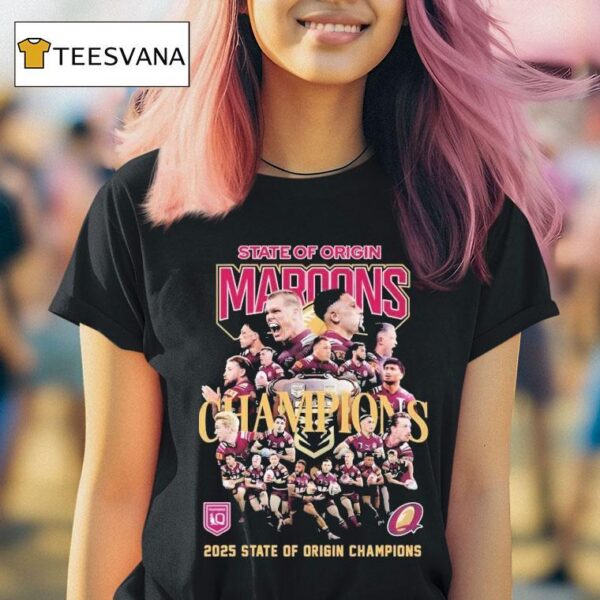 Queensland Maroons State Of Origin Champions T Shirt