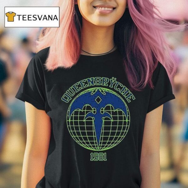 Queensryche Athletic Globe T Shirt