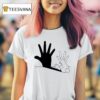 Rabbit Hand Shadow Ringer T Shirt