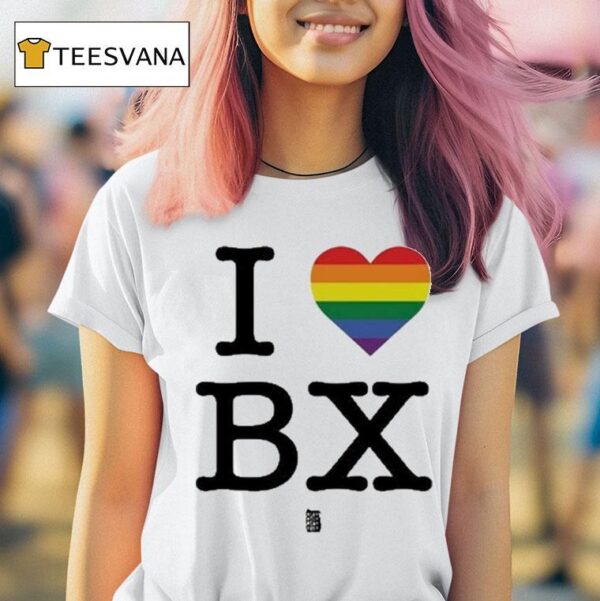 Regan Aliyah Wearing I Love Bx Pride T Shirt