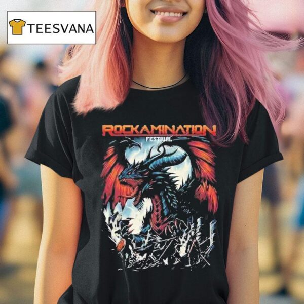 Rockamination Festival In Stadion Wilis Madiun On July Dragon T Shirt