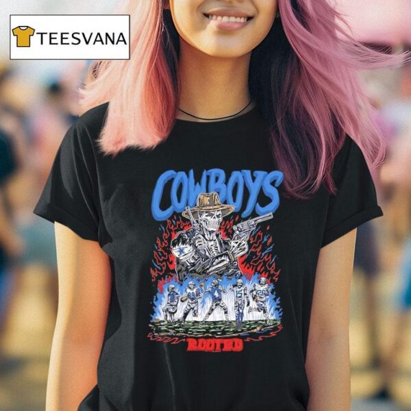 Rooted Skeleton Dallas Cowboys T Shirt