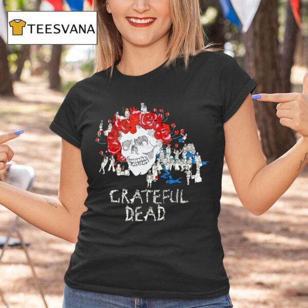 Rotter And Friends Grateful Dead Skull T Shirt