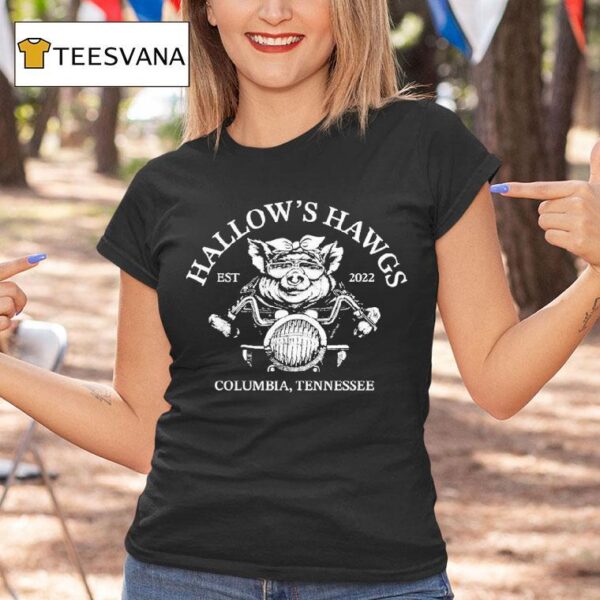 Rusty Butcher Hallow S Hawgs Columbia Tennessee Est Motor T Shirt