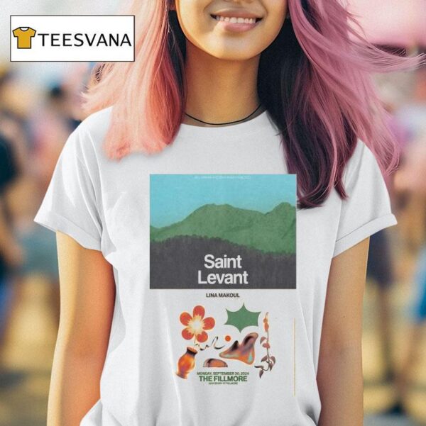 Saint Levant Sep The Fillmore San Francisco Ca T Shirt
