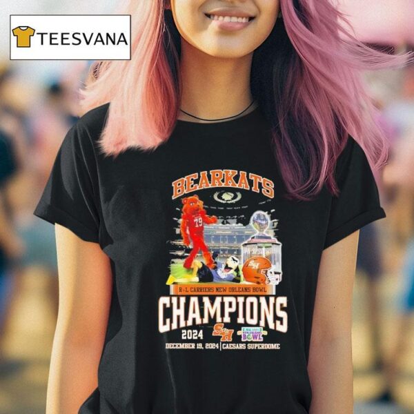 Sam Houston Bearkats Football Champions R L Carriers New Orleans Bowl T Shirt