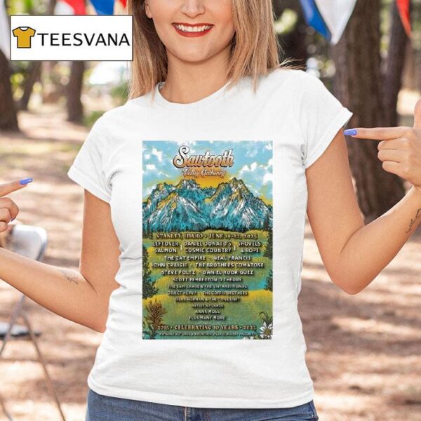 Sautooth Valley Gathering Jun In Stanley Id Tour T Shirt