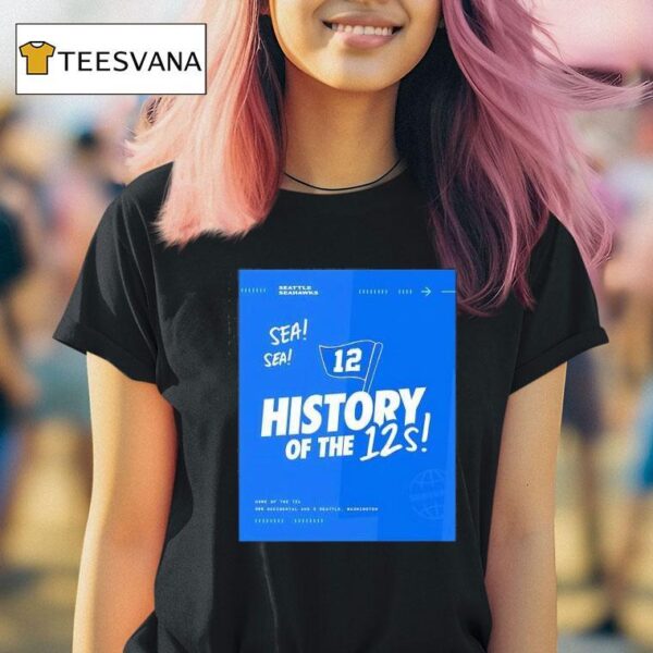 Seattle Seahawks History Of The S T Shirt
