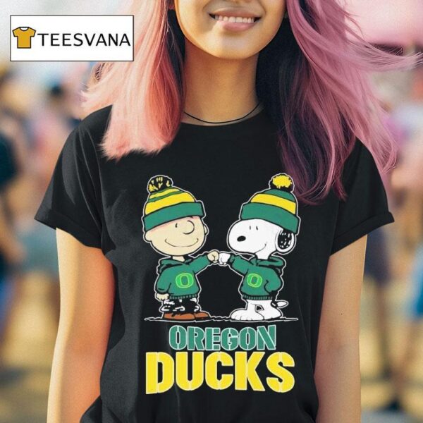 Snoopy And Charlie Brown Oregon Ducks The Peanuts T Shirt