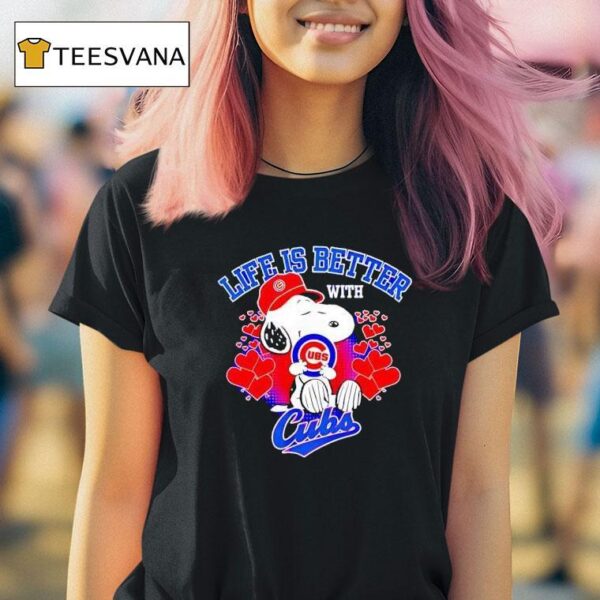 Snoopy Life Is Better With Cubs T Shirt