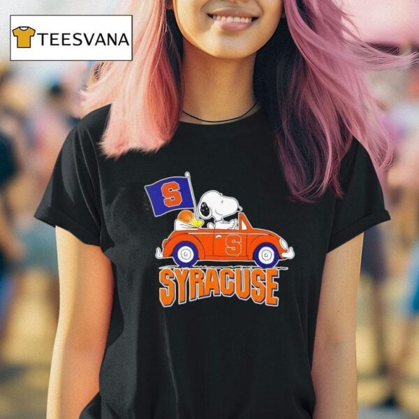 Snoopy X Syracuse Orange Basketball T Shirt