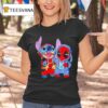 Stitch And Deadpool Cartoon T Shirt