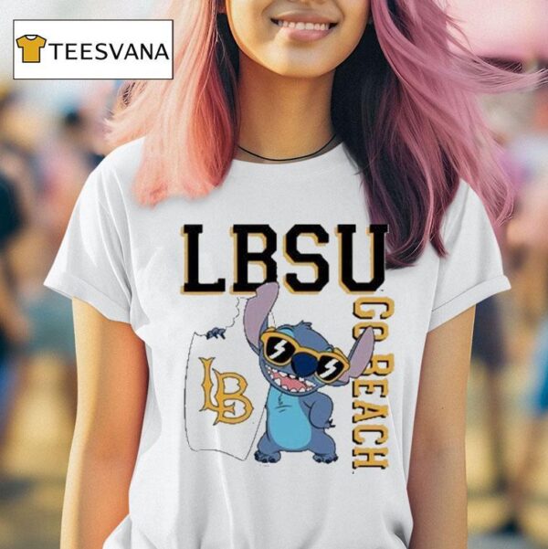 Stitch Long Beach State Go Beach Lbsu T Shirt