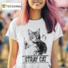 Stray Cat Draw Picture T Shirt