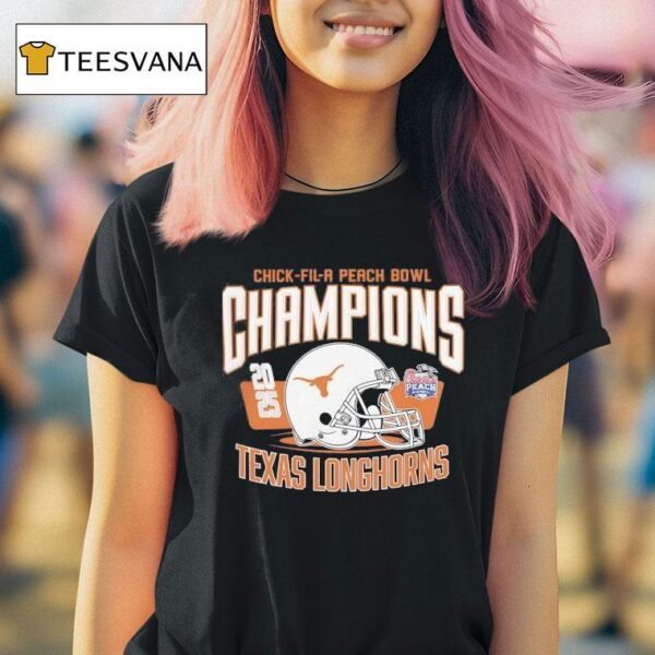 Texas Longhorns Football Chick Fil A Peach Bowl Champions T Shirt