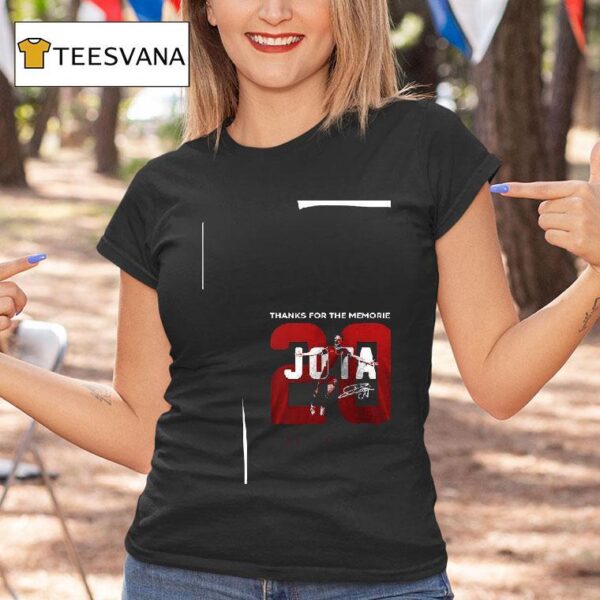Thanks For The Memories Diogo Jota Portugal Rip Signature T Shirt