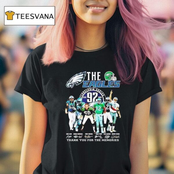 The Philadelphia Eagles Signature Thank You For The Memories T Shirt