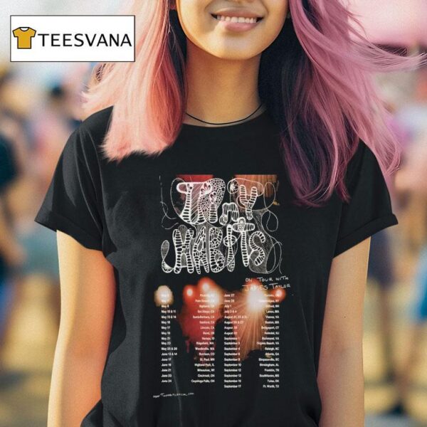 Tiny Habits On Tour With James Taylor Tour Dates T Shirt