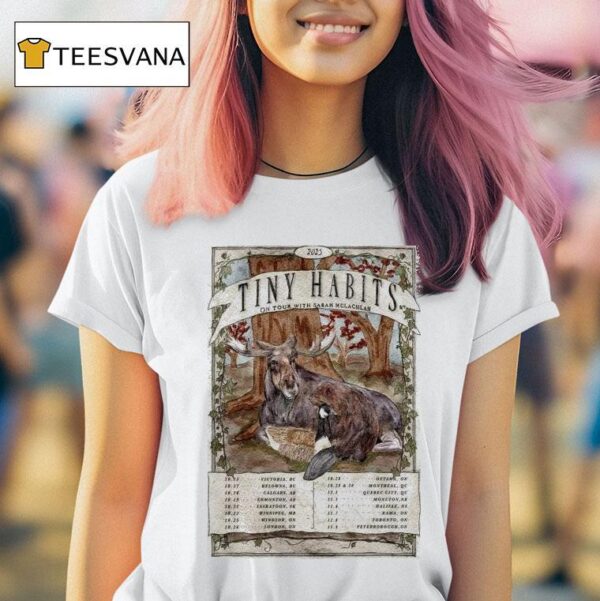 Tiny Habits Summer Tour Dates Deer T Shirt