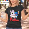 Toothless Night Fury And Stitch Philadelphia Phillies T Shirt