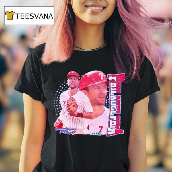 Trea Turner Philadelphia Phillies Baseball Signature T Shirt