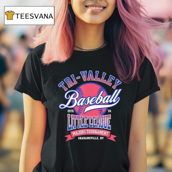 Tri Valley Baseball Little League Majors Tournament Estd T Shirt