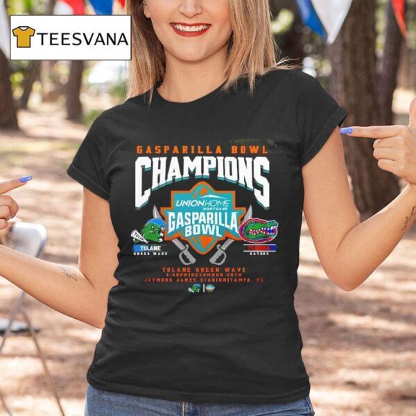 Tulane Green Wave Gasparilla Bowl Champion T Shirt