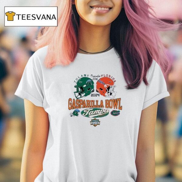 Tulane Green Wave Vs Florida Gators Football Gasparilla Bowl Champions T Shirt